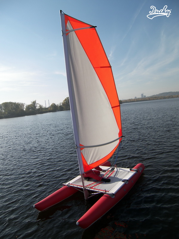 Inflatable sailing catamaran Ducky13